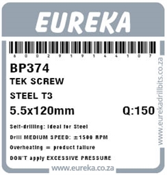 BP374 - Tek Screw Steel -BP374_label_T